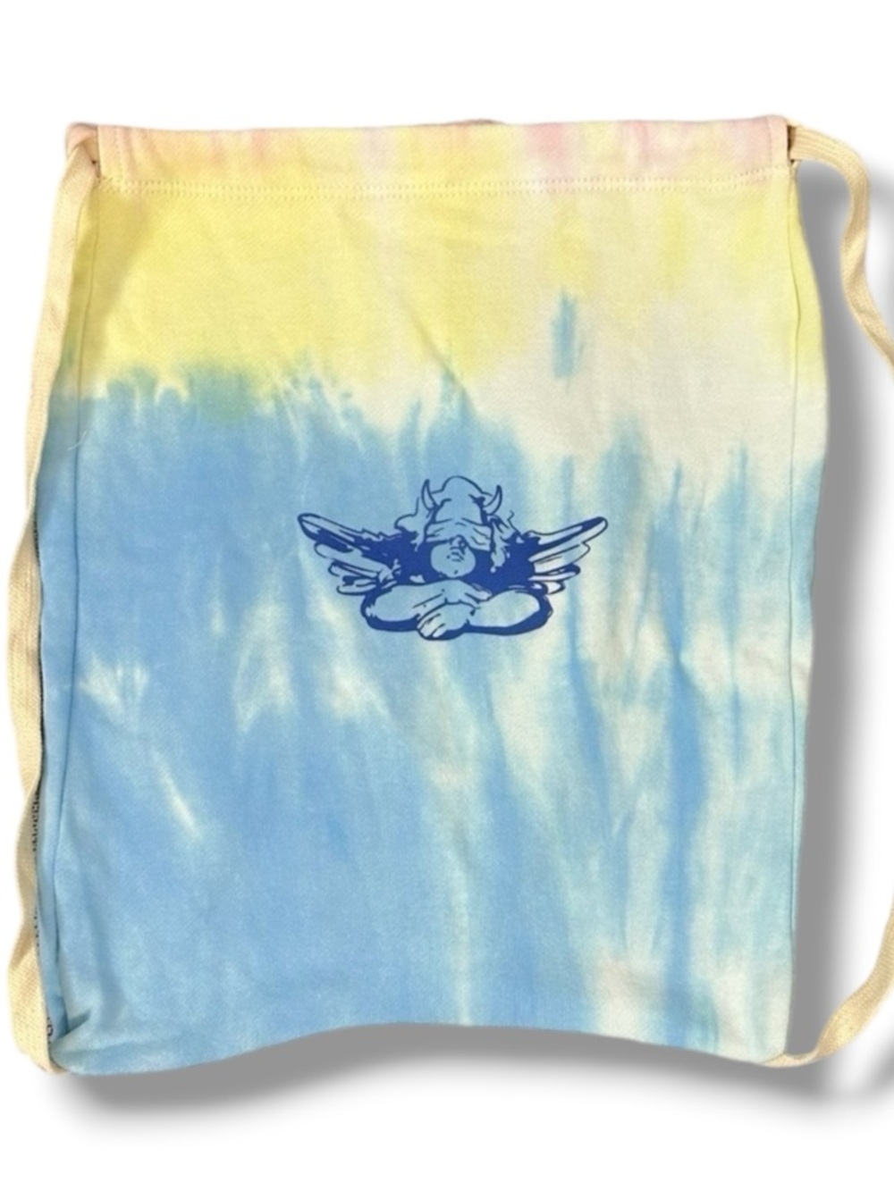 Boys Lie Cotton Candy Tie Dye Drawstring Bag New with Sticker Angel California